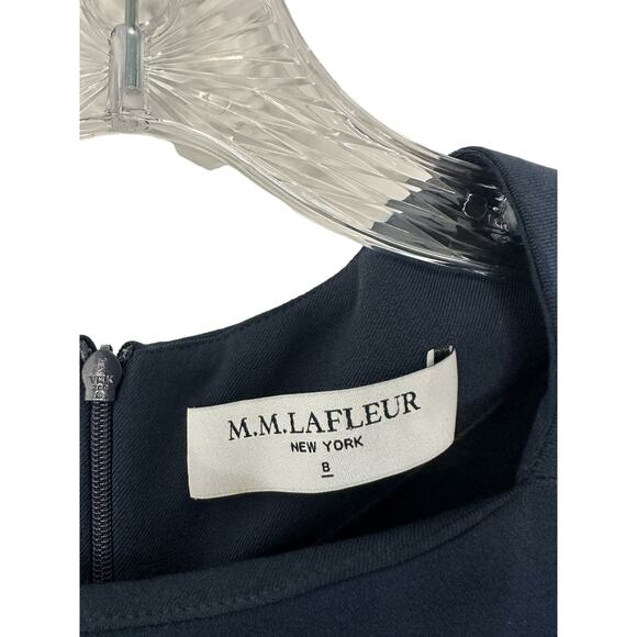 MM Lafleur The Lancia Sheath Dress Navy Business Career Office Work Size 8 - Picture 3 of 14